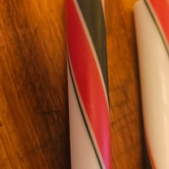 vintage candy cane taper candles - Picture 2 of 6